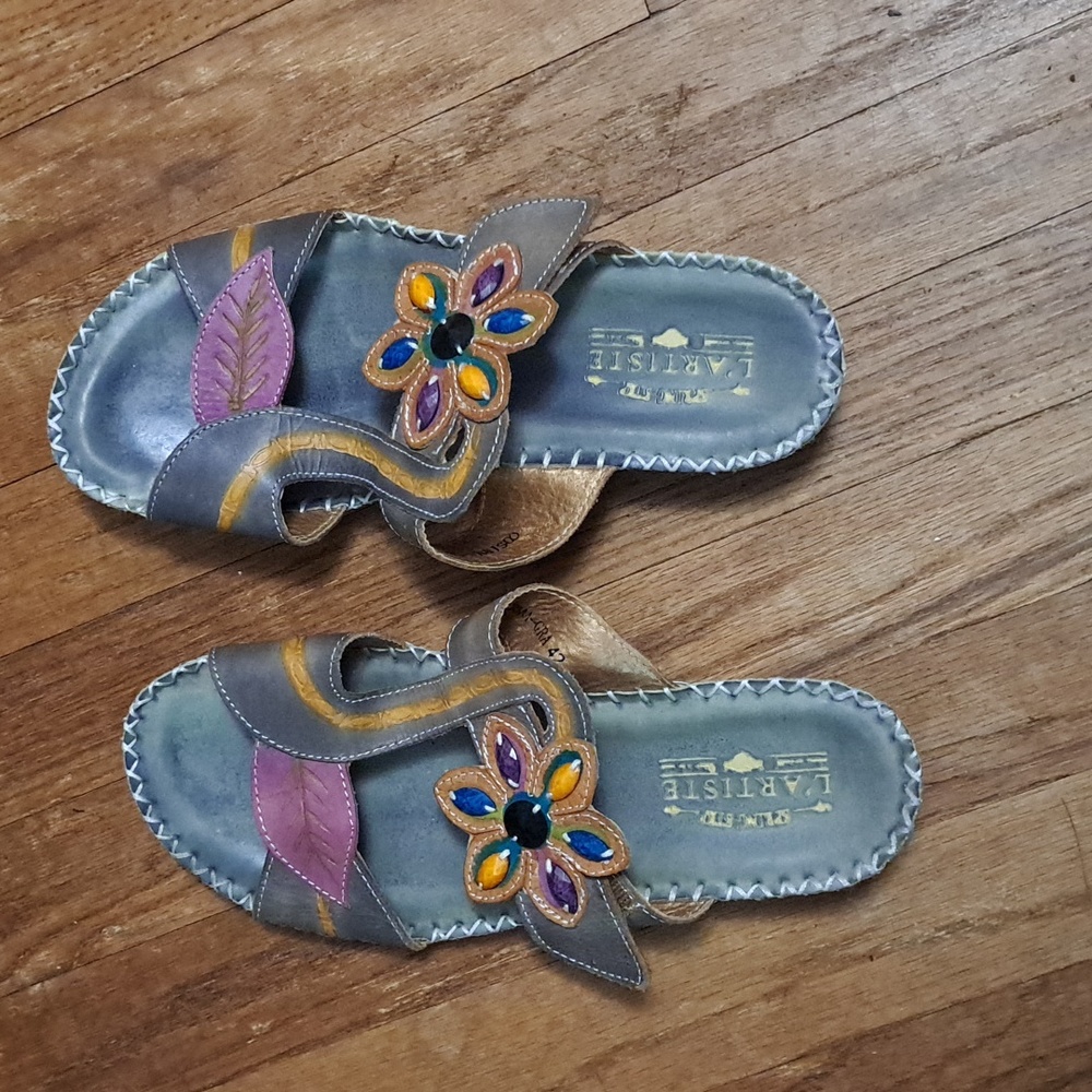 SPRING STEP L'ARTISTE boho flower sandals